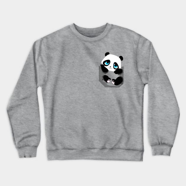 Pocket Panda Crewneck Sweatshirt by ChelsieJ22